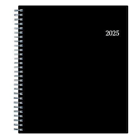 2025 Blue Sky Monthly Planning Calendar, 8” x 10”, Enterprise Black, January To December