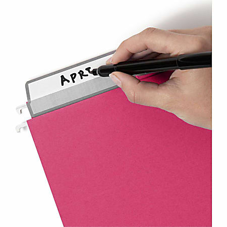 FasTab Hanging File Folders – Letter Size, Red, 20 Per Box, Heavy-Duty Tabs, No Plastic Tabs Needed - View #2