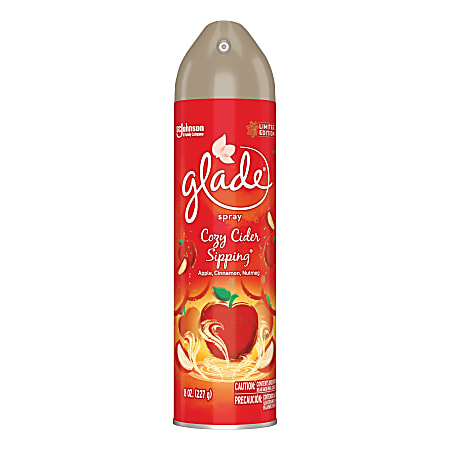 Glade Air Freshener Spray, Cozy Cider Sipping, 8 Oz