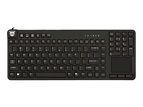Man & Machine Really Cool Touch - Keyboard - backlit - USB - black