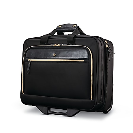 Samsonite® Mobile Solution Upright Wheeled Office Case With 15.6" Laptop Pocket, Black