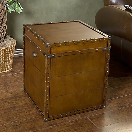 Southern Enterprises Bristol Trunk Cocktail Table, Walnut