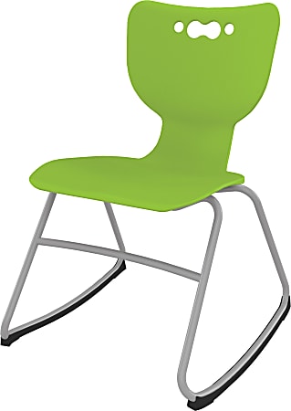 MooreCo Hierarchy Armless Rocker Chair, 16" Seat Height, Green