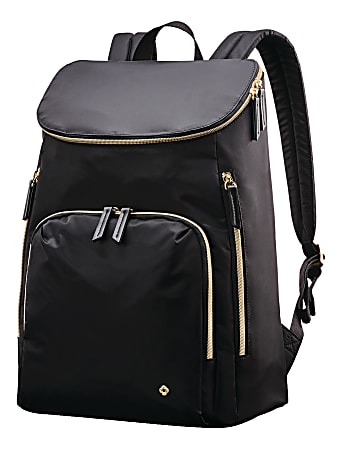 Samsonite Backpack, Black, Leather