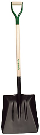 UnionTools Street Shovel with White Ash D-Handle, 14-1/2" W Blade