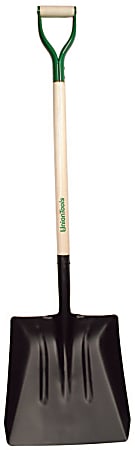 Union Tools Street Shovel with White Ash D Handle, 14 1/2" W Blade