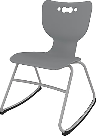MooreCo Hierarchy Armless Rocker Chair, 16", Gray