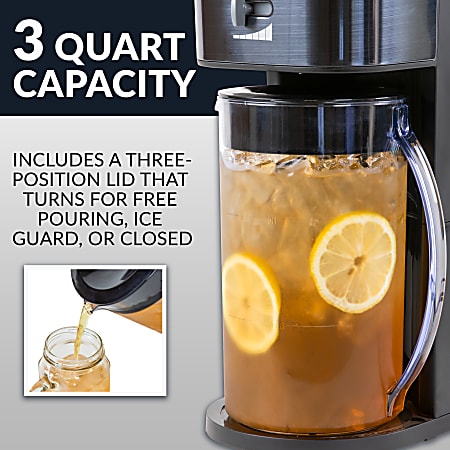 Classic Retro 3-Quart Iced Tea & Coffee Brewing System With Plastic  Pitcher, Aqua