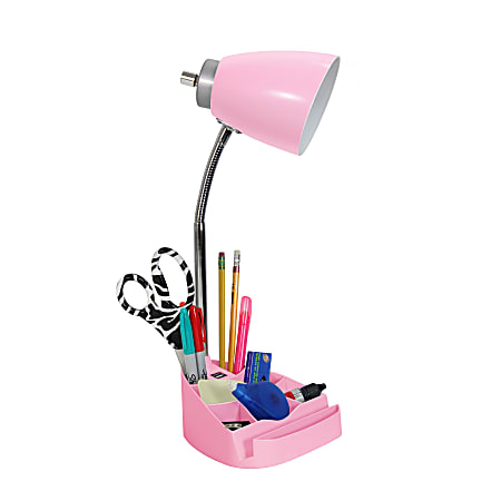 LimeLights Gooseneck Organizer Desk Lamp With Tablet Stand And USB