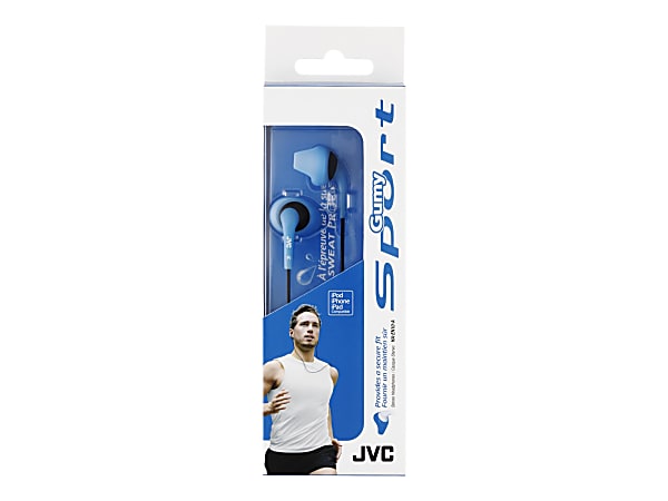JVC® Gumy Sport Earbuds, Blue, JVCHAEN10AK