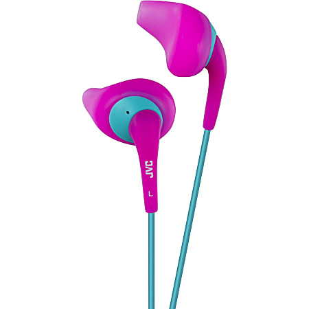 JVC Gumy HA-EN10-P Earphone - Stereo - Pink - Wired - Earbud - Binaural - In-ear - 3.28 ft Cable