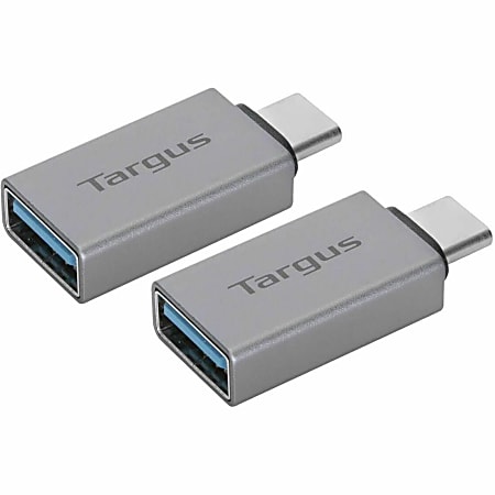 Targus USB C To USB A Adapters Silver Pack Of 2 Adapters ACA979GL