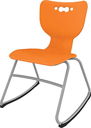 MooreCo Hierarchy Armless Rocker Chair, 16", Orange
