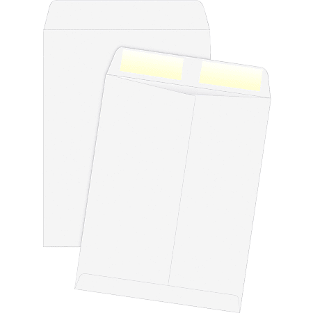 Quality Park White Plain Catalog Envelopes - Catalog - #13 1/2 - 10" Width x 13" Length - 24 lb - Gummed - Wove - 250 / Box - White