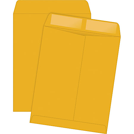 Quality Park Kraft Catalog Envelopes - Catalog - 11 1/2" Width x 14 1/2" Length - 28 lb - Gummed - Kraft - 250 / Box - Brown Kraft