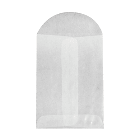 LUX Open-End Envelopes, 3" x 4 1/2", Flap Closure, Glassine, Pack Of 50