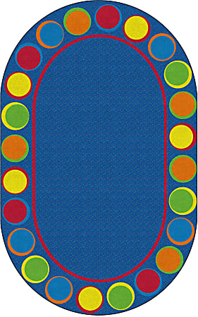 Flagship Carpets Sitting Spots Rug, 6' x 8' 4", Oval, Primary
