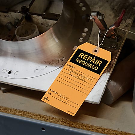 Avery Preprinted REPAIR REQUIRED Repair Tags - 5.75 Avery Preprinted REPAIR REQUIRED Repair Tags - 5.75