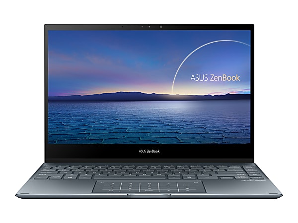 Asus ZenBook Flip 13 Laptop, 13.3" Touchscreen, Intel® Core™ i5, 8GB Memory, 512GB Solid State Drive, Pine Gray, Windows® 10 Home