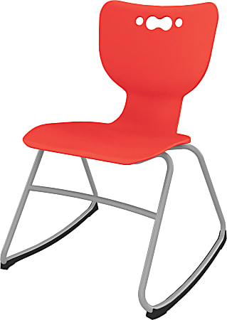 MooreCo Hierarchy Armless Rocker Chair, 16", Red