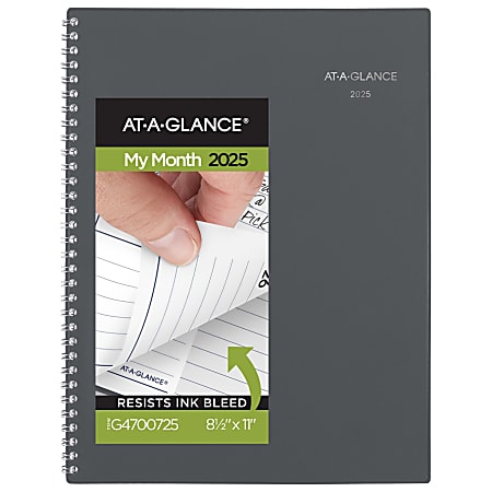 Monthly Planner | Undated | Charcoal Gray Monthly Planner | Undated | Charcoal Gray
