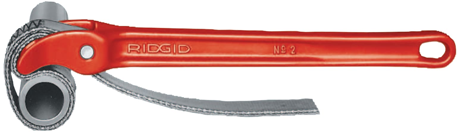 RIDGID Strap Wrench, 11-3/4" Tool Length, 17" x 1-1/8" Strap