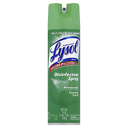 Lysol® Professional Disinfectant Spray, Country Scent, 19 Oz Bottle