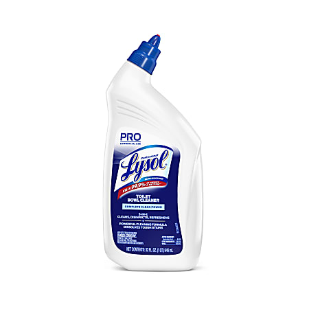 Lysol Professional Disinfectant Power Toilet Bowl Cleaner 32 Oz Bottle -  Office Depot