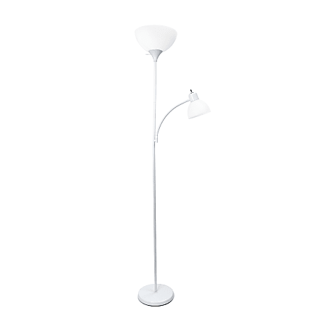 Simple Designs Floor Lamp With Reading Light, 71"H,