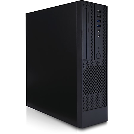 In Win CK709 Computer Case - Slim Tower - Black - Steel - 3x Bay - 1x 300 W - Power Supply Installed  - CK709.FF300TB3