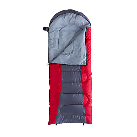 Kamp-Rite 25° Camper 4 Sleeping Bag, 33" x 74", Red/Gray