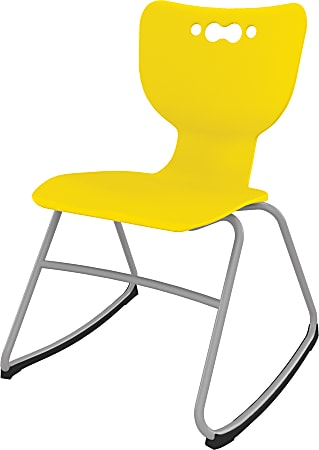 MooreCo Hierarchy Armless Rocker Chair, 16", Yellow