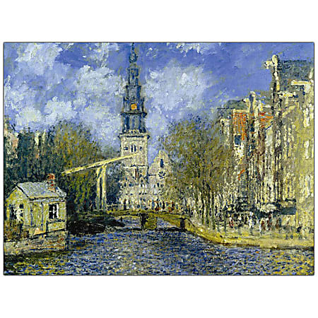 Trademark Global The Zuiderkerk At Amsterdam Gallery-Wrapped Canvas Print By Claude Monet, 18"H x 24"W