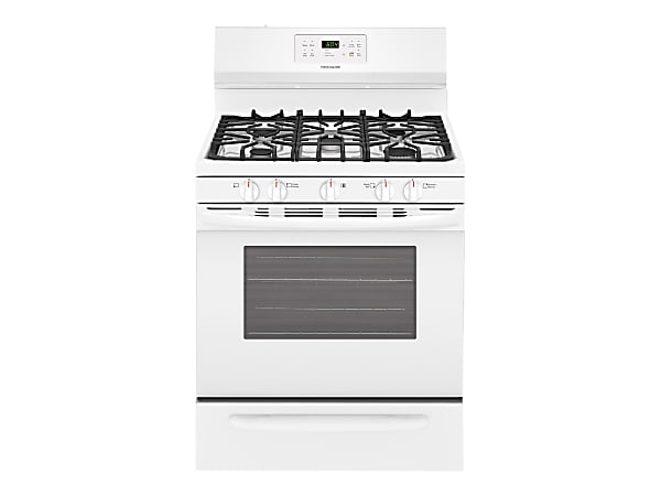 Frigidaire FFGF3054TW - Range - freestanding - niche - width: 30 in - depth: 24 in - height: 36 in - with self-cleaning - white
