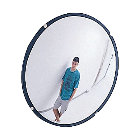 See-All® Round Glass Convex Mirror, 12"