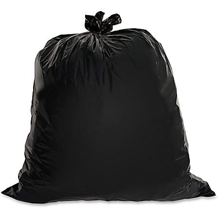 Genuine Joe 1.5 mil Trash Bags, 45 gal, 39"H x 46"W, Black, 50 Bags