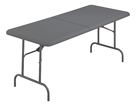 Iceberg IndestrucTable TOO Bifold Table - For - Table TopRectangle Top - Adjustable Height - 72