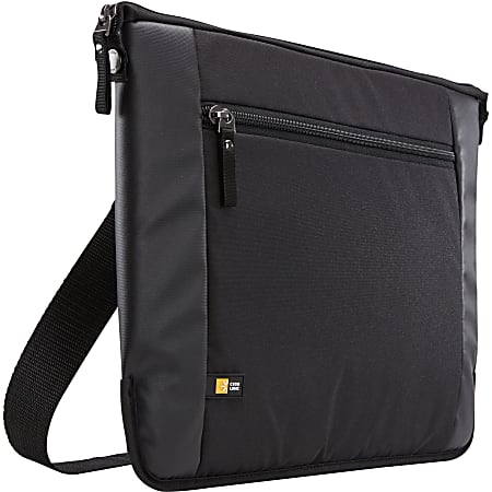 Case Logic Intrata INT-115 Carrying Case (Attaché) for 16" Notebook - Black - Polyester - Shoulder Strap, Handle - 16.5" Height x 12.6" Width x 1.2" Depth