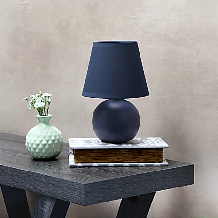 Simple designs mini ceramic globe table lamp 2025