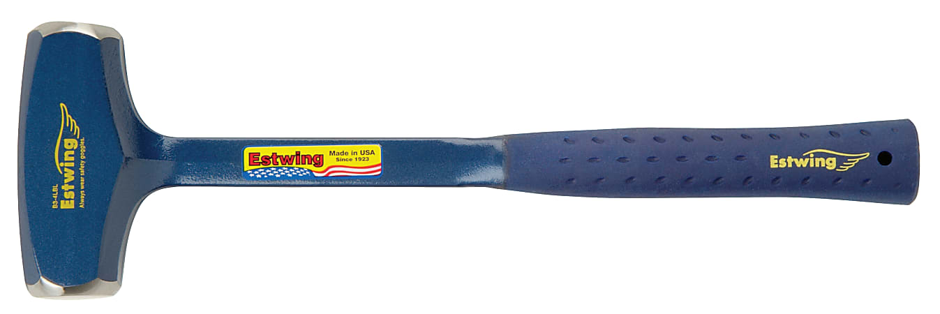 Estwing Drilling Hammers, 4 lb, 16 in, Straight Steel Handle