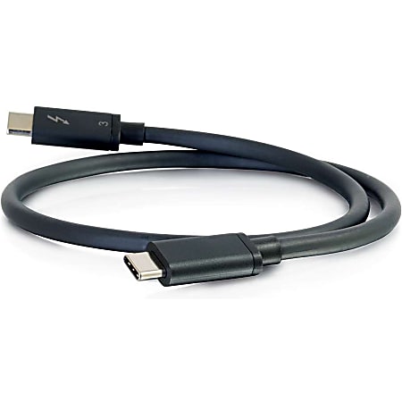 C2G 1.5ft Thunderbolt 3 Cable (40Gbps) - Thunderbolt cable - Black