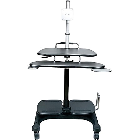 Aidata Sit and Stand Mobile LCD Workstation with