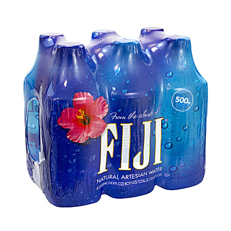 Fiji Natural Artesian Water, 16.9 Oz, Pack Of