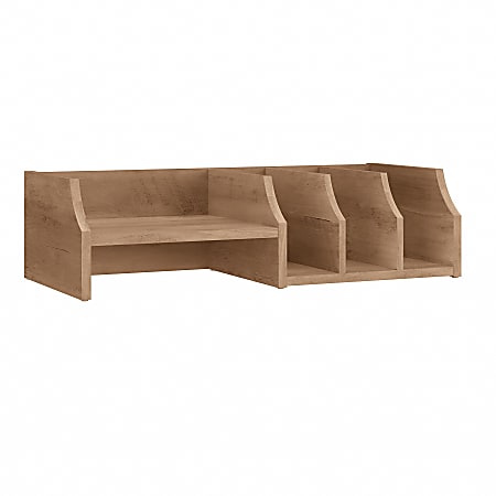 Bush Furniture Salinas Desktop Organizer With Shelves, Reclaimed Pine, Standard Delivery