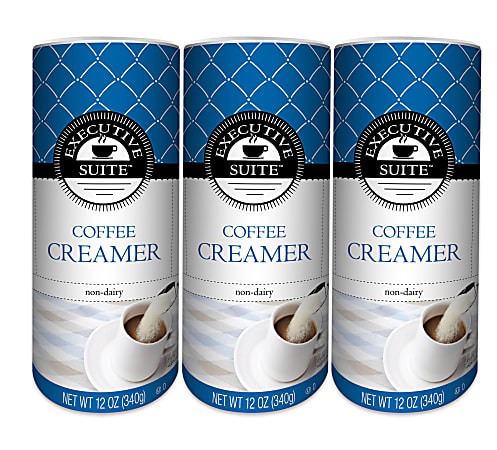 Executive Suite™ Non-Dairy Coffee Creamer, 12 Oz, Pack Of 3 Canisters