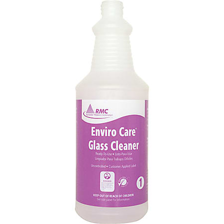 RMC Glass Cleaner Spray Bottle - Frosted Clear - Plastic - 1 Each