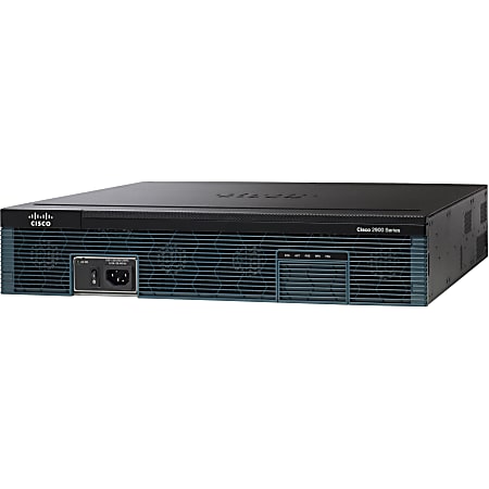 Cisco 2921 w/3 GE,4 EHWIC,1 SM,256MB CF,1GB DRAM,IPB,SEC, AX - 3 Ports - Management Port - 6 - 1 GB - Gigabit Ethernet - 2U - Rack-mountable - 90 Day