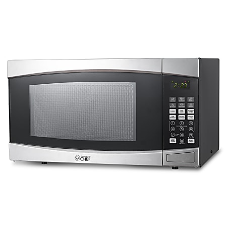 Commercial Chef 1.6 Cu. ft. Countertop Microwave Oven Stainless