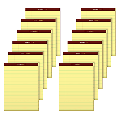 TOPS Docket Gold Legal Pads - Letter