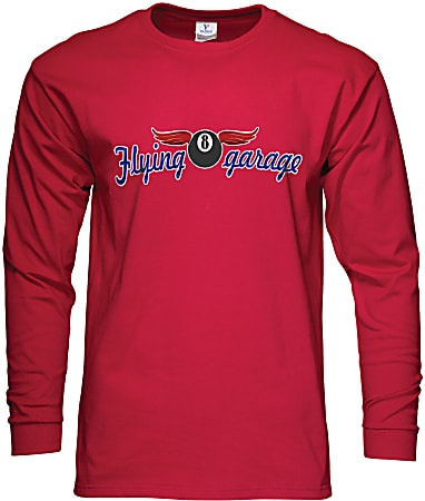 Custom Full-Color Long Sleeve Cotton T-Shirt